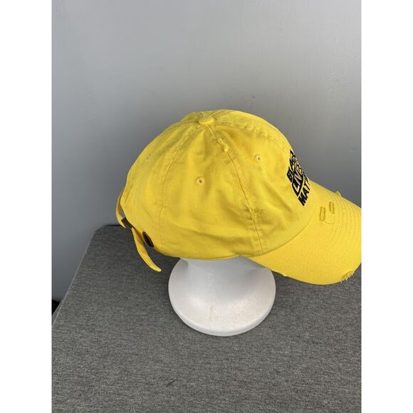 BLACK LIVES MATTER Adjustable Cap BLM (Yellow & Black) Embroidered‎ distressed - Picture 2 of 5